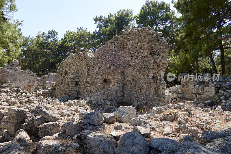 土耳其安塔利亚，Kemer, Phaselis Antic城遗址